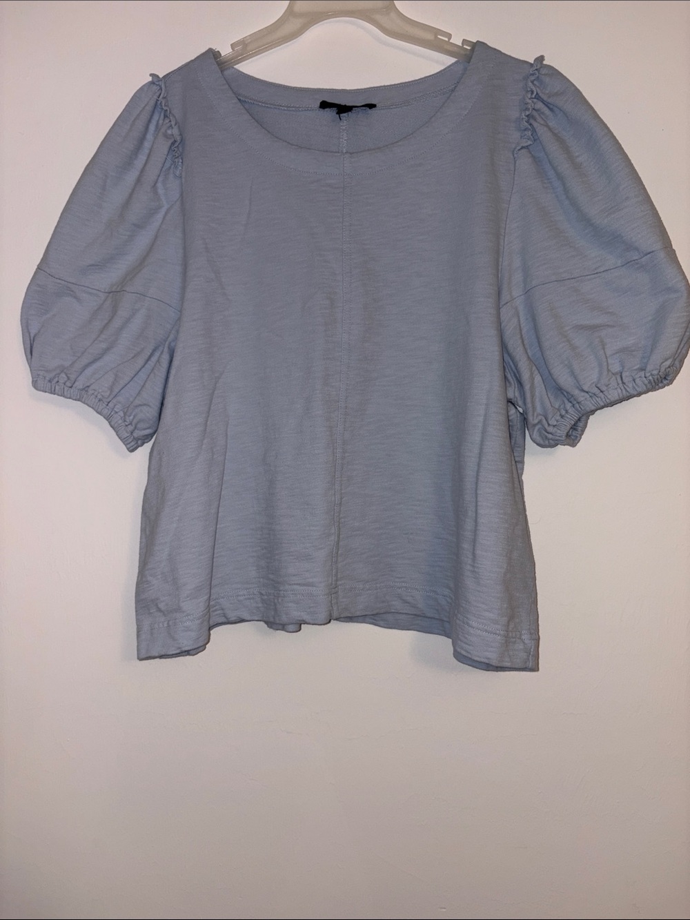 Jane +Delancey  Light Blue Puff Sleeve Women's Top Size XL